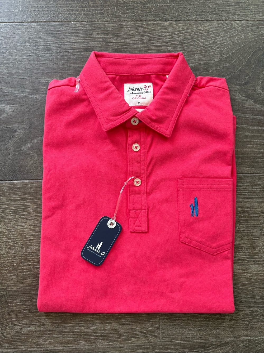 Johnnie-O 20th Anniversary The Original Polo - Size 14 NEW!